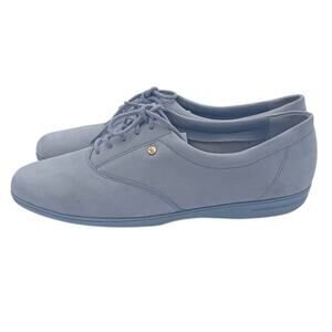 Easy Spirit Anti Gravity Faded Blue Nubuck Suede Oxford Size 9 Narrow Comfort